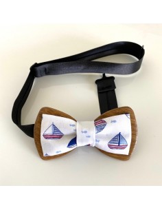 Noeud papillon en bois et...