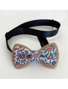 Noeud papillon en bois et...