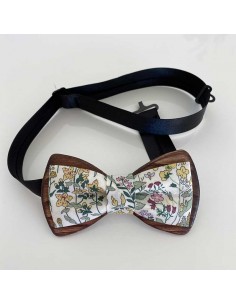 Noeud papillon en bois et...