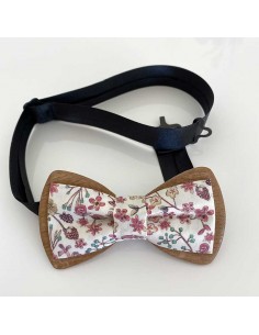 Noeud papillon en bois et...