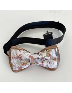 Noeud papillon en bois et...