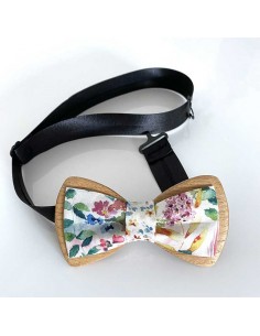 Noeud papillon en bois et...