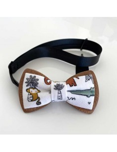 Noeud papillon en bois et...