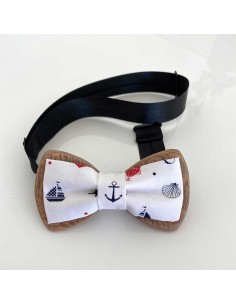 Noeud papillon en bois et...