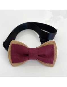 Noeud papillon en bois et...