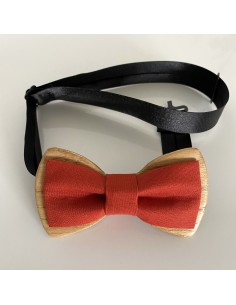 Noeud papillon en bois et...